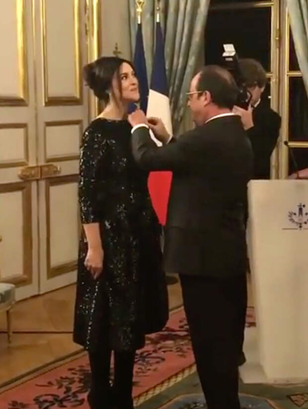 Моника Белуччи Франсуа Олланд