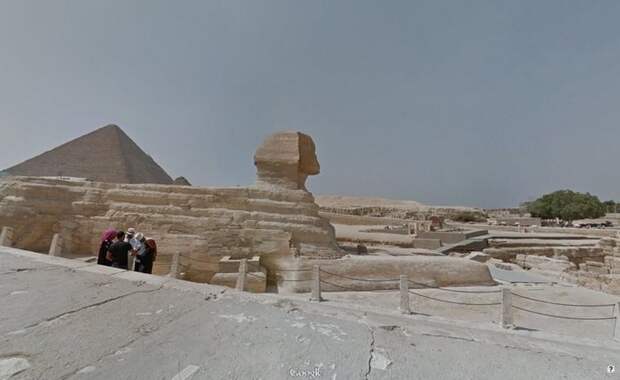Пирамида Хеопса и другие Великие пирамиды Гизы на Google Street View