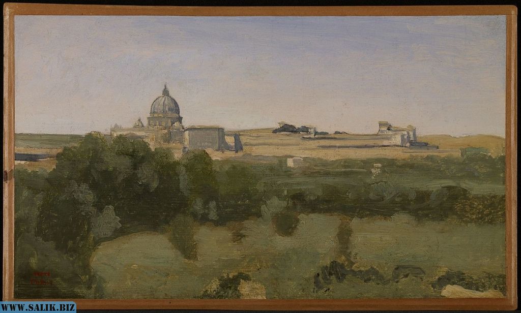 Центр Христианства вот уже в течении почти 2000 лет? Ну-ну! Jean-Baptiste Camille Corot: View of Rome from Monte Pincio 1826.