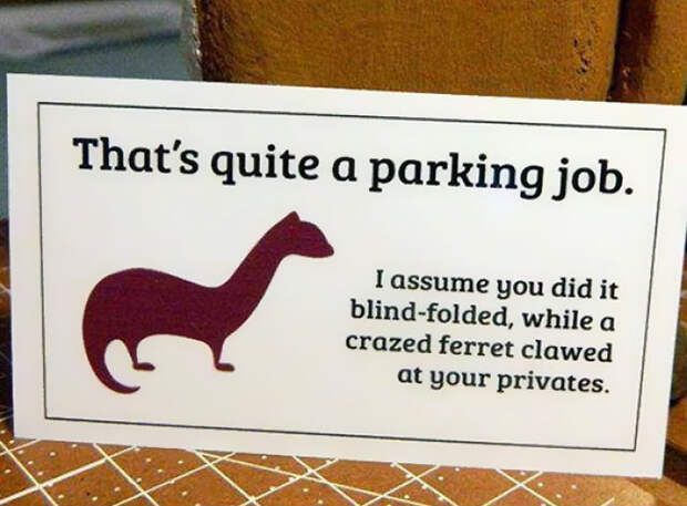 Passive-aggressive Parking Notes