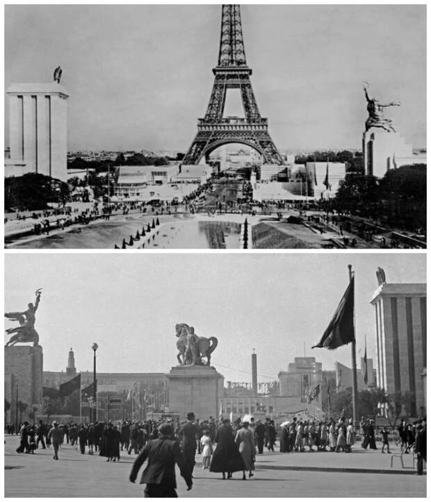 Павильон СССР на Всемирной выставке в Париже (фото 1937 г).