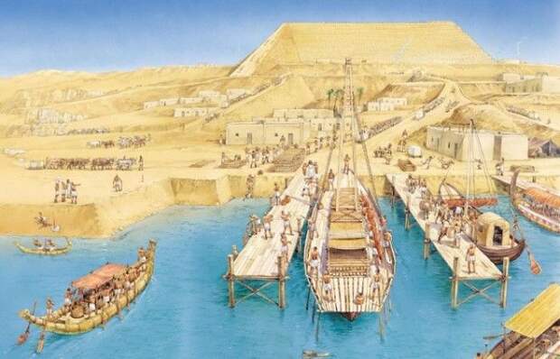 Древний Египет водные каналы Гизы