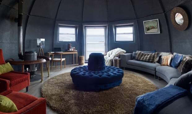 Купольный дом в Антарктиде. Место для отдыха.