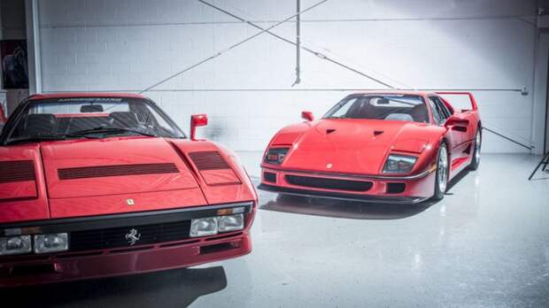 288 GTO и F40 F40, ferrari, спорткар, суперкар