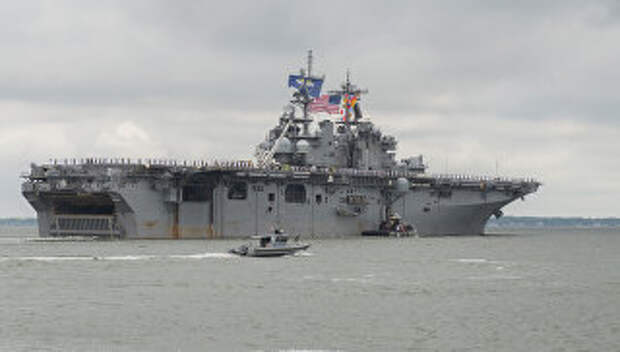 Универсальный десантный корабль Wasp ВМС США. Архивнео фото