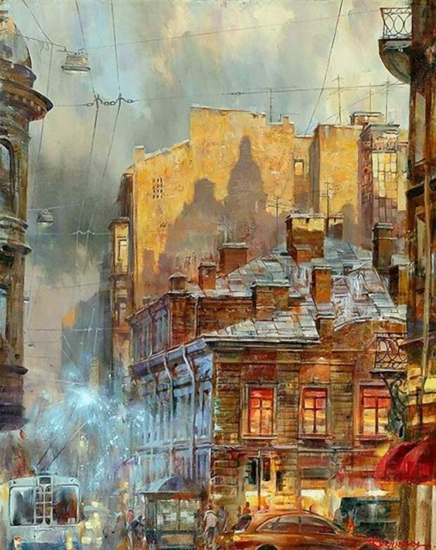Город на закате дня. Автор: Иван Славинский Город на закате дня. Автор: Иван Славинский