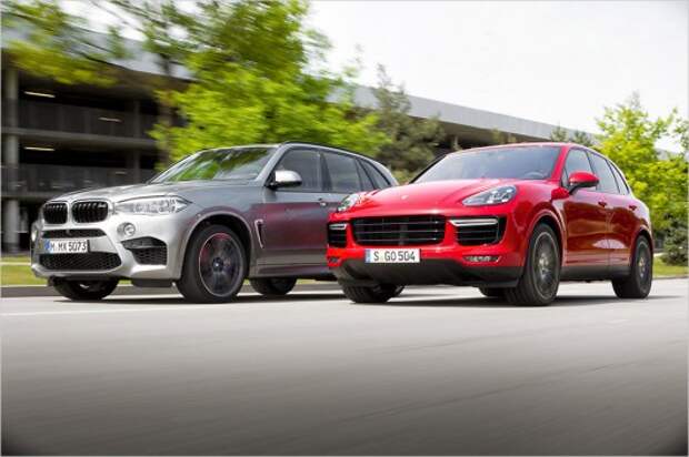 Тест-драйв: BMW X5 M против Porsche Cayenne Turbo S