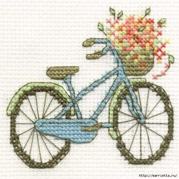 Вышиваем велосипед. Идеи со схемами (2) (564x564, 203Kb)