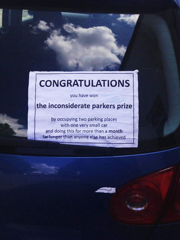 Passive-aggressive Parking Notes