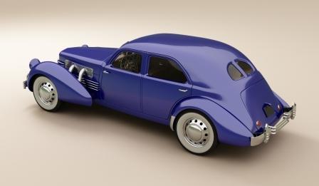 Американский ретро автомобиль Cord 810