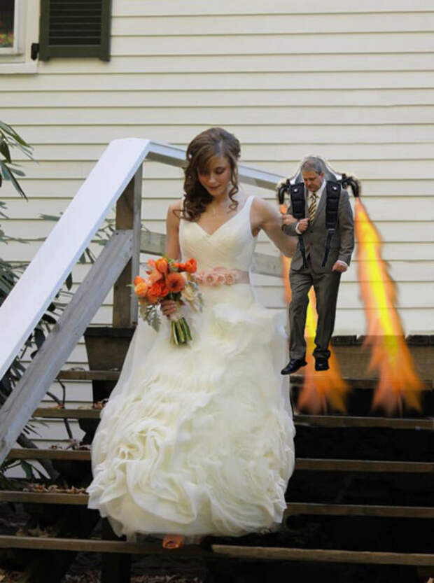 Главное, что цвет пламени в тон свадебным туфелькам дочки.