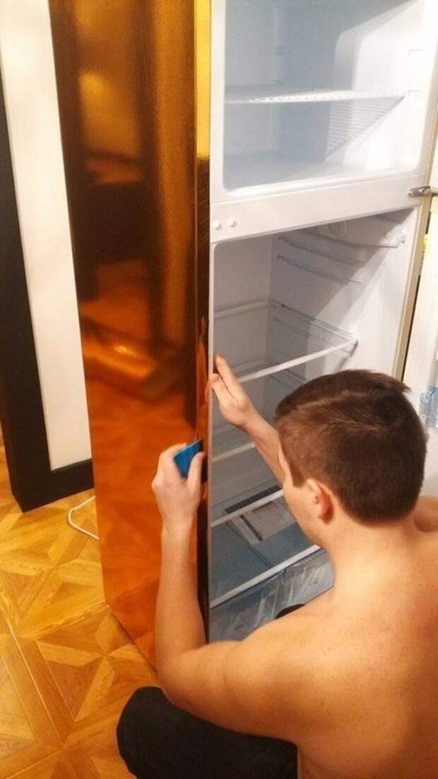 Как преобразить старый холодильник, который будет красивее нового