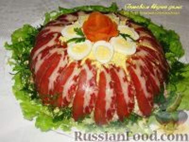 Фото к рецепту: Салат "Королевская мантия" Фото к рецепту: Салат "Королевская мантия"