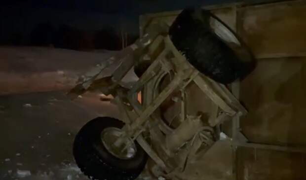 Появилось видео с места ДТП под Красноярском, где погибли четверо подростков