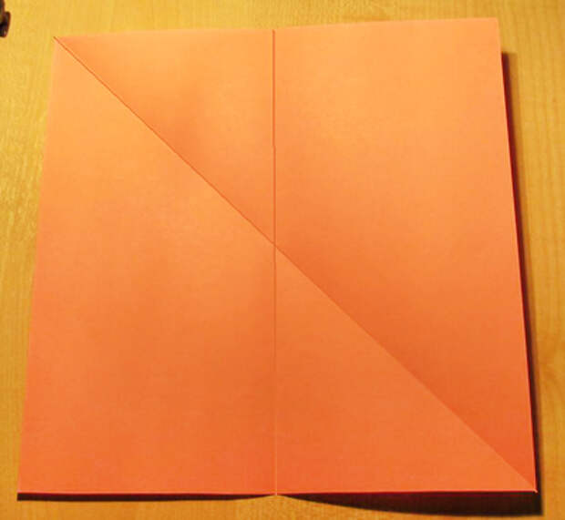 Сделать конверт из квадратного листа без клея01