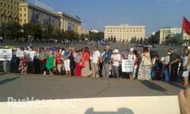 Харьков митингует: толпы фашистов против бесстрашных девушек, женщин и стариков (фото, видео) | Русская весна
