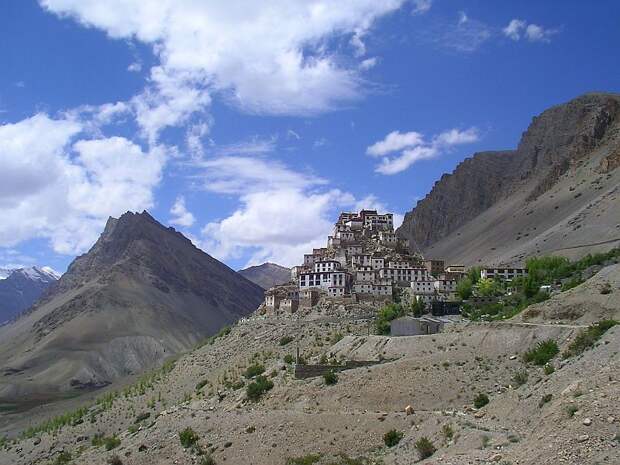 Буддийский храм Ки Гомпа (Key Gompa), Индия
