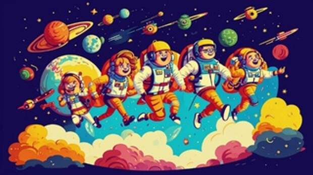 Люди на Марсе / Изображение сгенерировано FusionBrain.AI от Sber AI / amic.ru