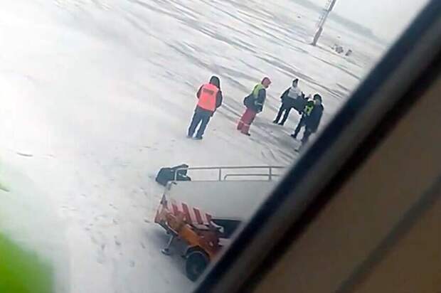 В аэропорту "Домодедово" пассажир устроил "стриптиз" на взлетной полосе