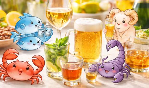 Названы главные алкоголики по знаку Зодиака