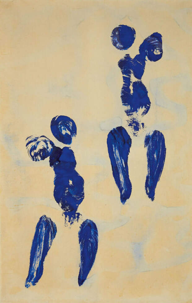Антропометрия: Отпечатки, Ив Кляйн, 1960 год. \ Фото: alaintruong.com. Антропометрия: Отпечатки, Ив Кляйн, 1960 год. \ Фото: alaintruong.com.