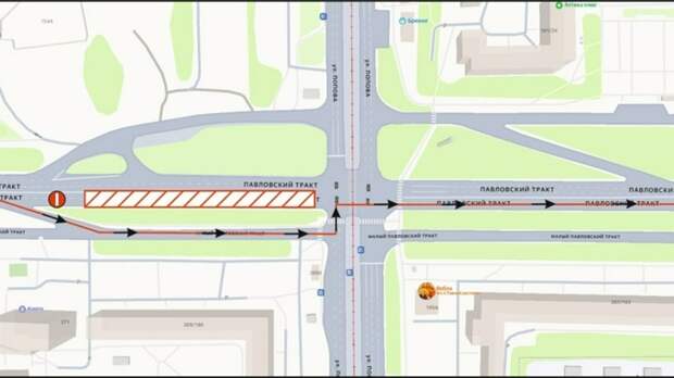 Часть Павловского тракта на пересечении с улицей Попова перекроют в Барнауле