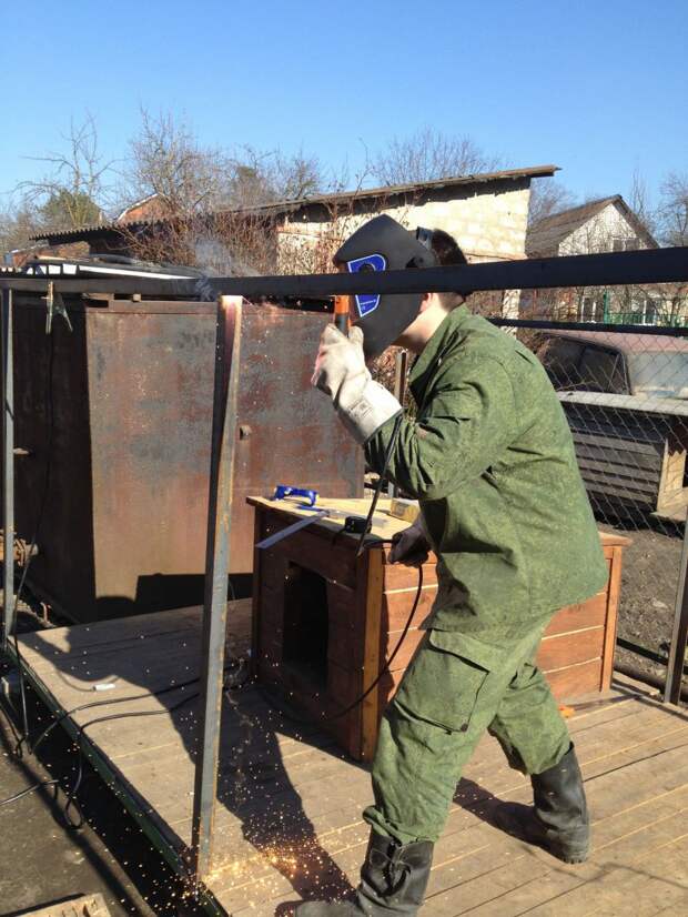 Вольер для собаки своими руками вольер, будка, Собикин дом