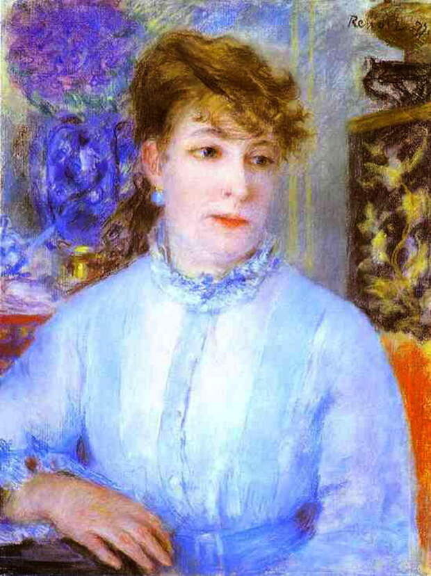 Pierre-Auguste Renoir - Portrait of a Woman. (Portrait de femme) (524x700, 136Kb)