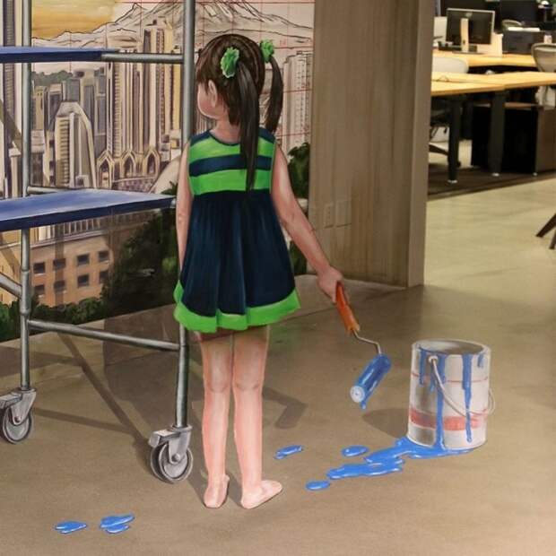 3D стрит-арт, будоражащий воображение 3D стрит-арт, будоражащий воображение