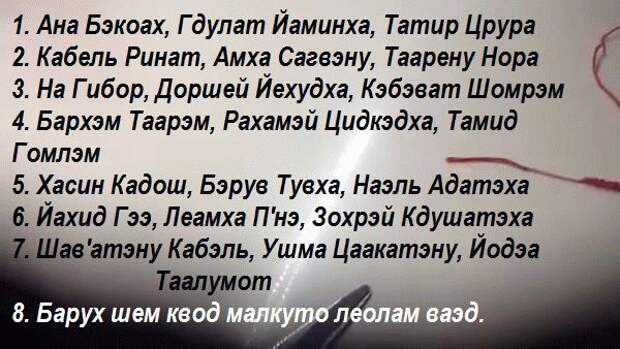 молитва "Ана Бэкоах" молитва "Ана Бэкоах"