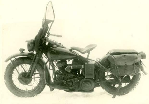 Harley-Davidson WLA-42 был самым массовым мотоциклом Красной Армии в конце войны Великая Отечественная, вов, военная техника, война, мото, мотоцикл, олдаймер, ретро техника