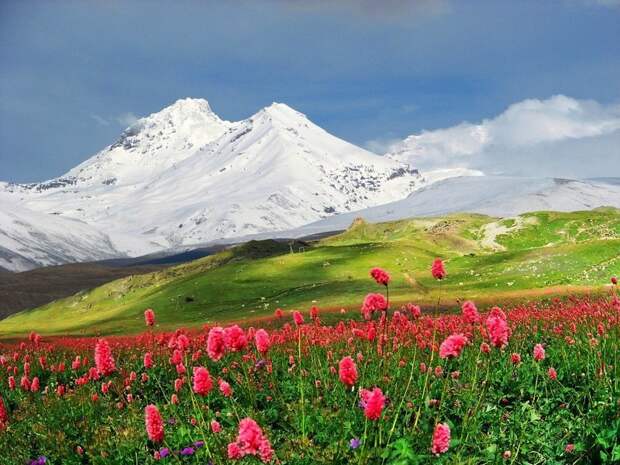 Гора Эльбрус красоты природы, природа, природа России, путешествие по России