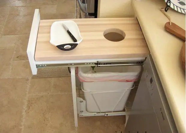 Выдвижные системы хранения: 10 гениальных решений для вашей кухни