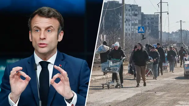 «Челночная дипломатия»: зачем Макрон инициировал план эвакуации жителей Мариуполя