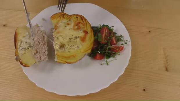 Гнезда из фарша и картошки Кулинария, Блюдо, Рецепт, Другая кухня, Приготовление, Меню, Картошка с мясом, В духовке, Видео, Длиннопост