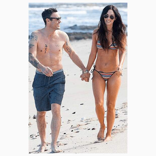 Megan Fox and Brian Austin Green 1 Меган Фокс показала стройную фигуру в купальнике