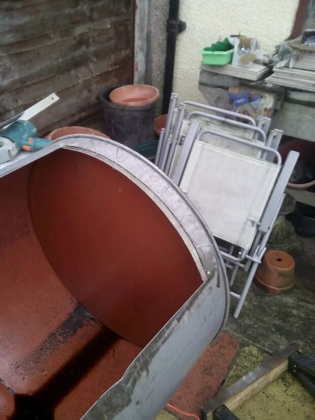 мангал из бочки