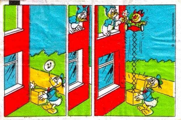 Коллекция вкладышей жевательной резинки Donald