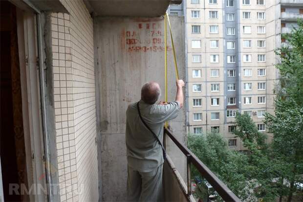 Замеры лоджии для остекления