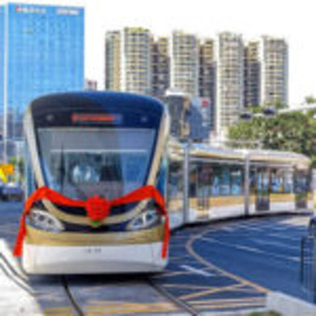 В Китае на линию вышел первый беспилотный трамвай