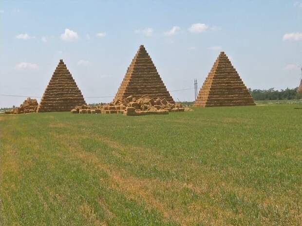 Удивительные скульптуры из сена и соломы сено, скульптуры, солома