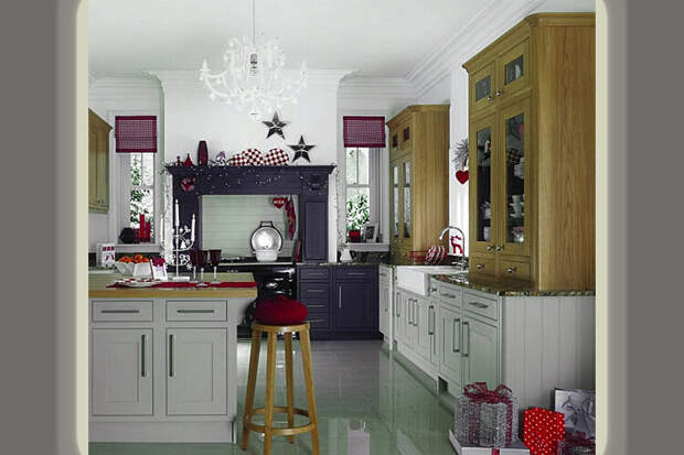 Кухня - это «сердце» каждого дома, поэтому ее обязательно надо «принарядить» к новогодним праздникам.-13