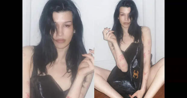 Падчерица Ивана Урганта снялась в белье, прикрывшись винтажной сумкой Chanel