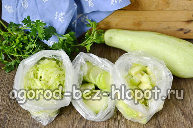 замороженные кабачки