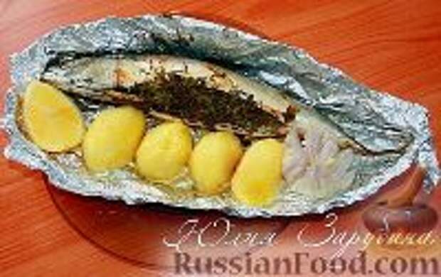 Фото к рецепту: Скумбрия в фольге
