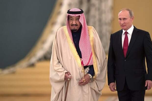 Путин и король Саудовской Аравии