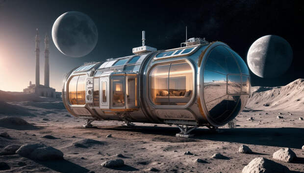 Стартап GRU предлагает зарезервировать номер в «лунном отеле»