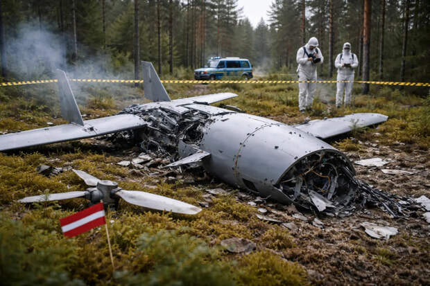 В Латвии найдены обломки беспилотника неизвестного происхождения
