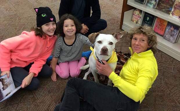 This Sweet Dog Was Dragged Behind A Car By His Former Owner; Now He’s A Hero For Children