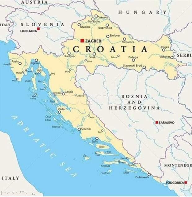 Хорватско-Боснийская карта границ
